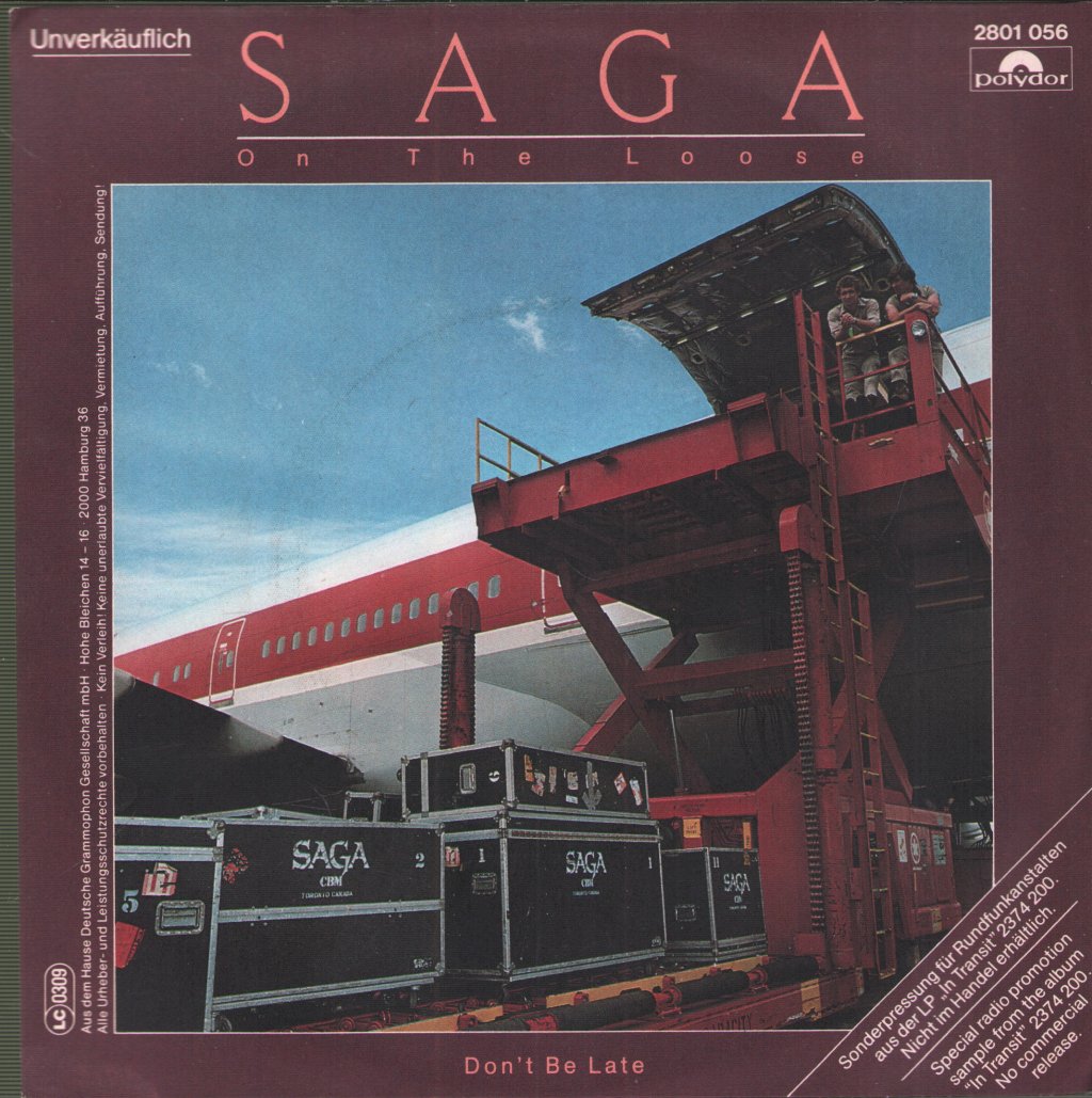 Saga - On The Loose (Live) - 7 Inch