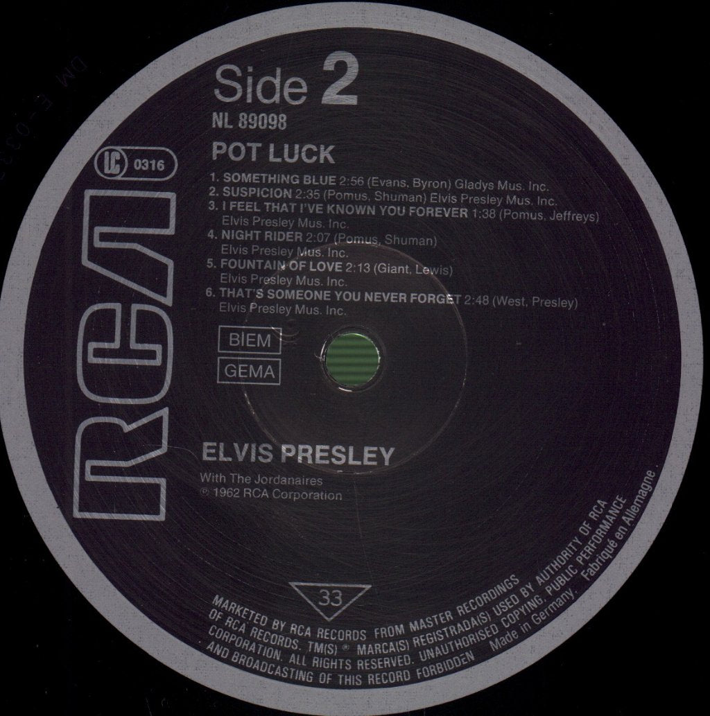 Elvis Presley - Pot Luck - Lp