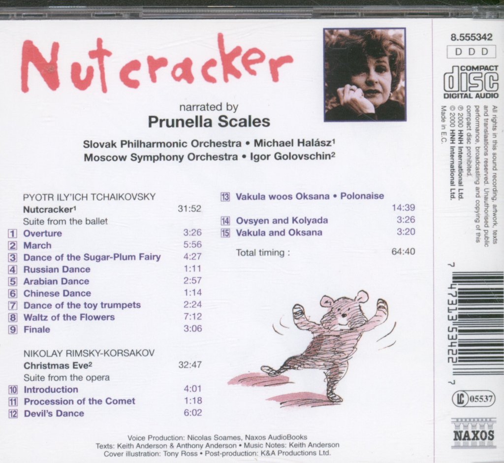 Slovak Philharmonic Orchestra, The Moscow Symphony Orchestr - Tchaikovsky: Nutcracker Suite; Rimsky-Korsakov: Christmas Eve - Cd