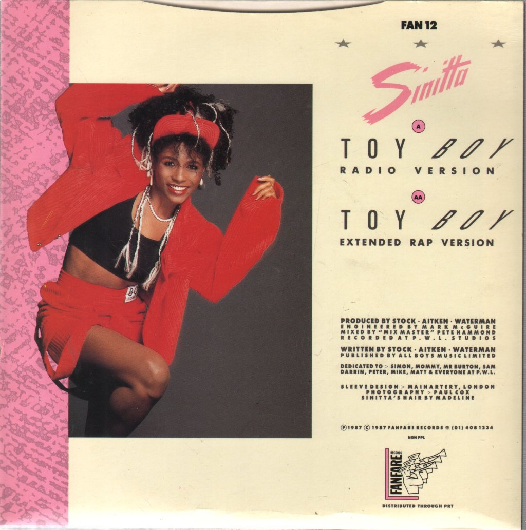 Sinitta - Toy Boy - 7 Inch