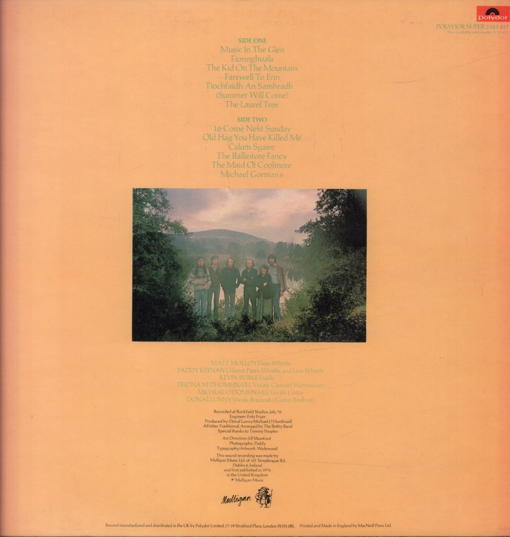 Bothy Band - Old Hag You Have Killed Me - Lp