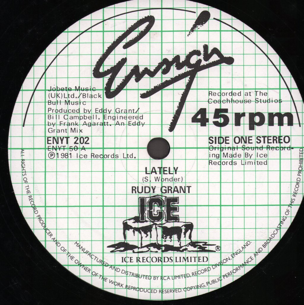 Rudy Grant - Lately - 12 Inch