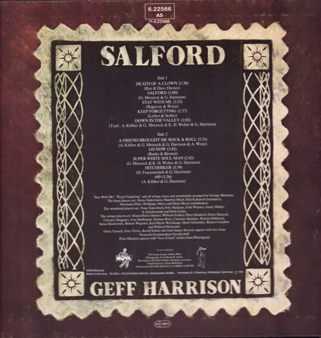 Geff Harrison - Salford - Lp