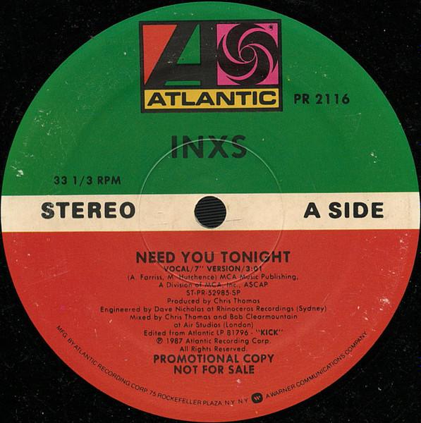 INXS - Need You Tonight - 12 Inch