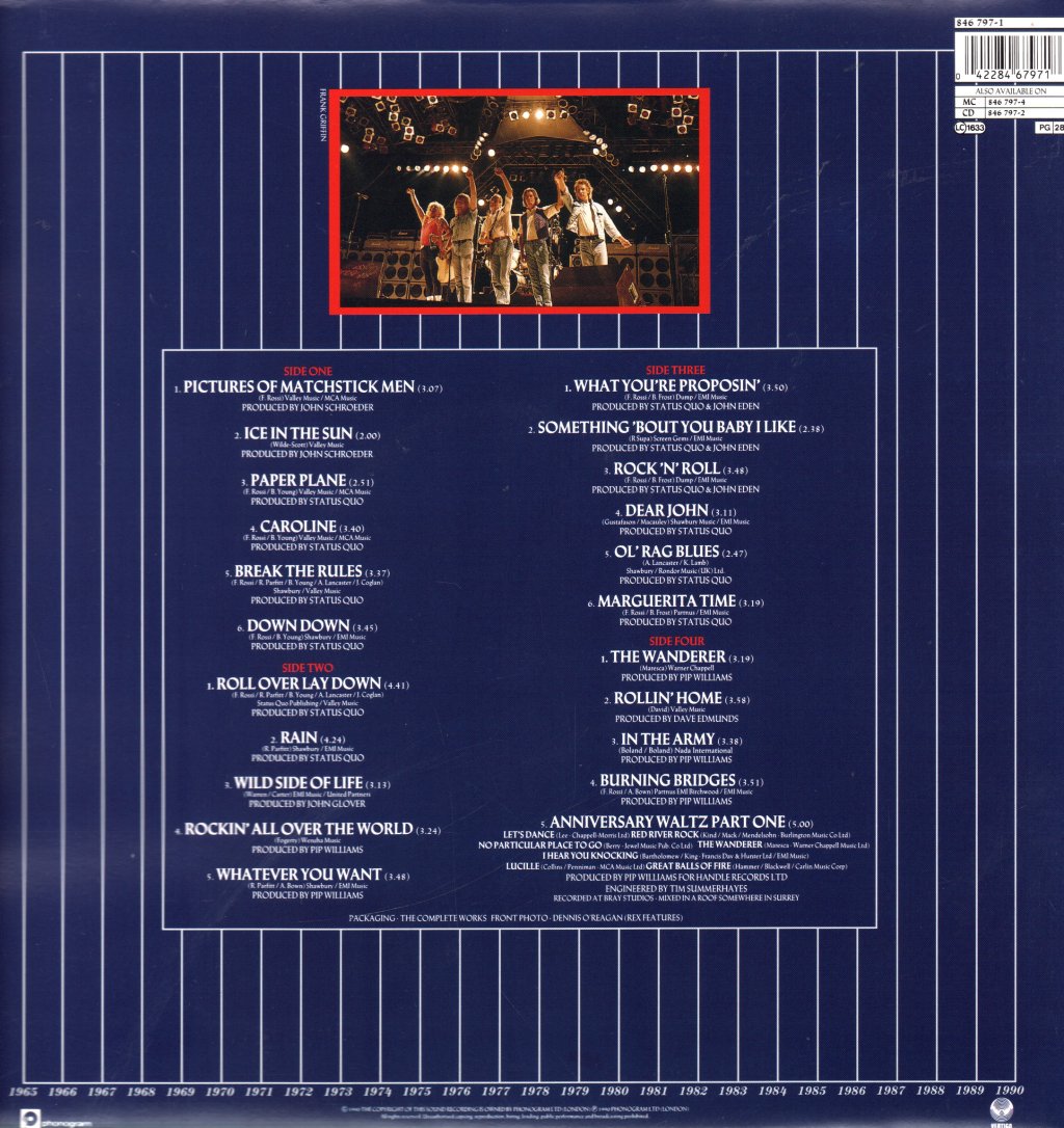 Status Quo - Rocking All Over The Years - Double Lp