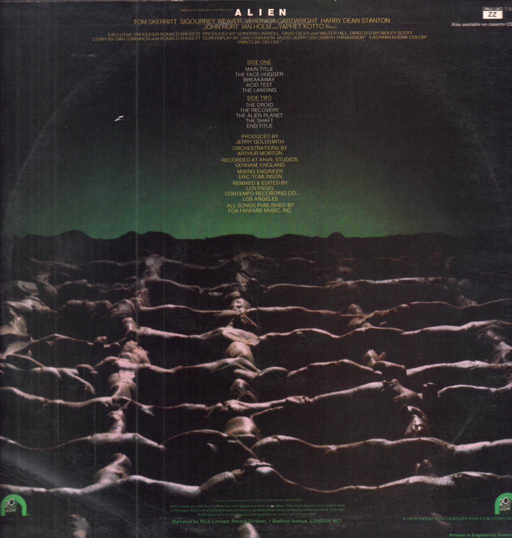 Jerry Goldsmith - Alien Original Soundtrack From The Twentieth Century-Fox Film - Lp