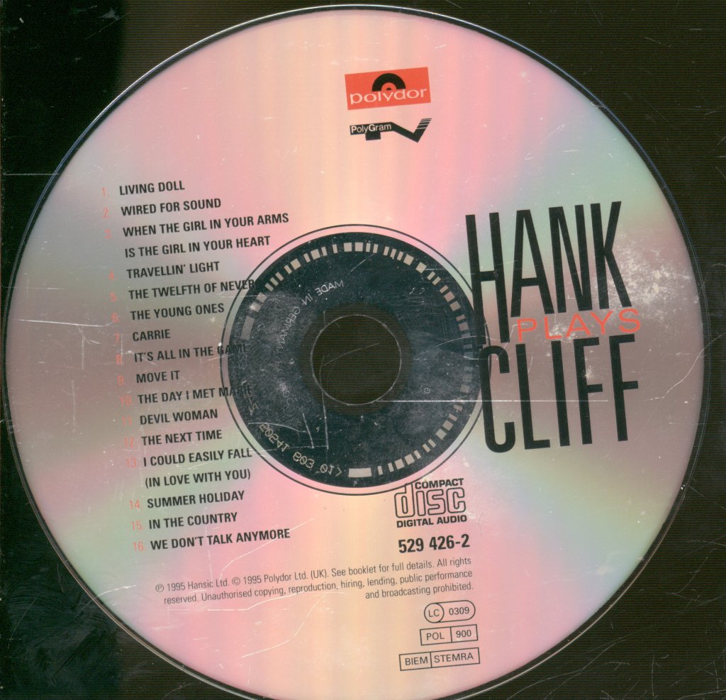 Hank Marvin - Hank Plays Cliff - Cd