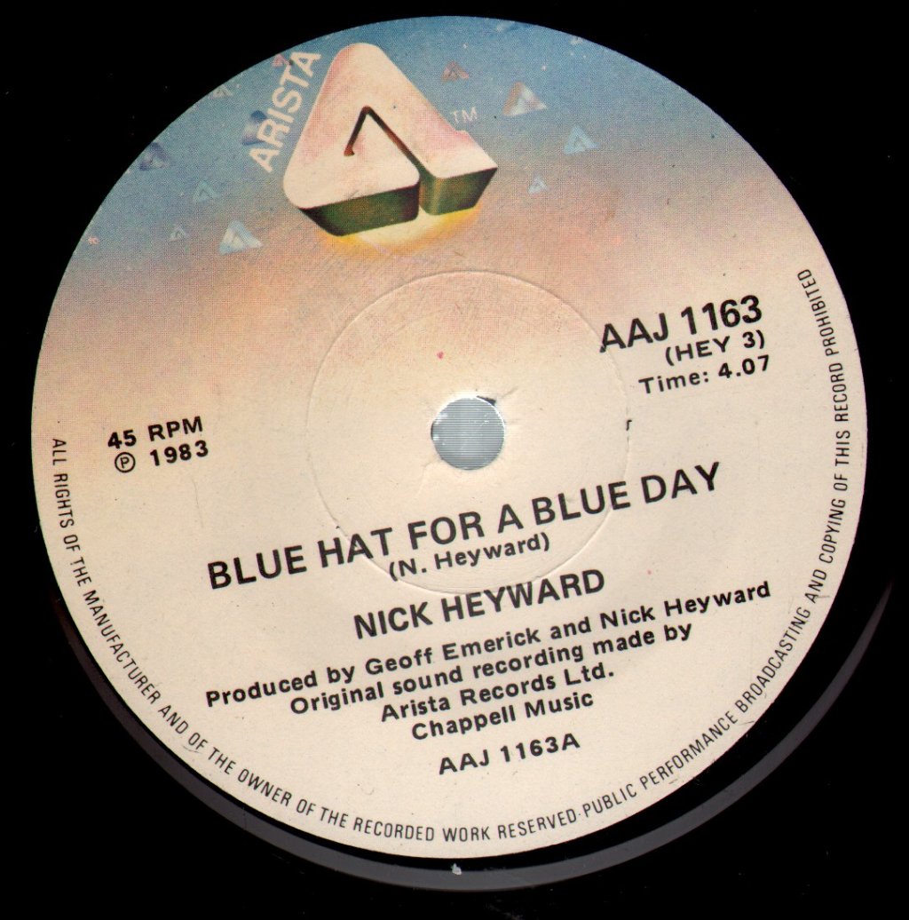Nick Heyward - Blue hat For A Blue Day - 7 Inch