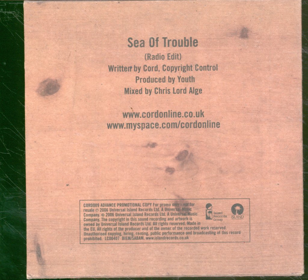 Cord - Sea Of Trouble - Cd