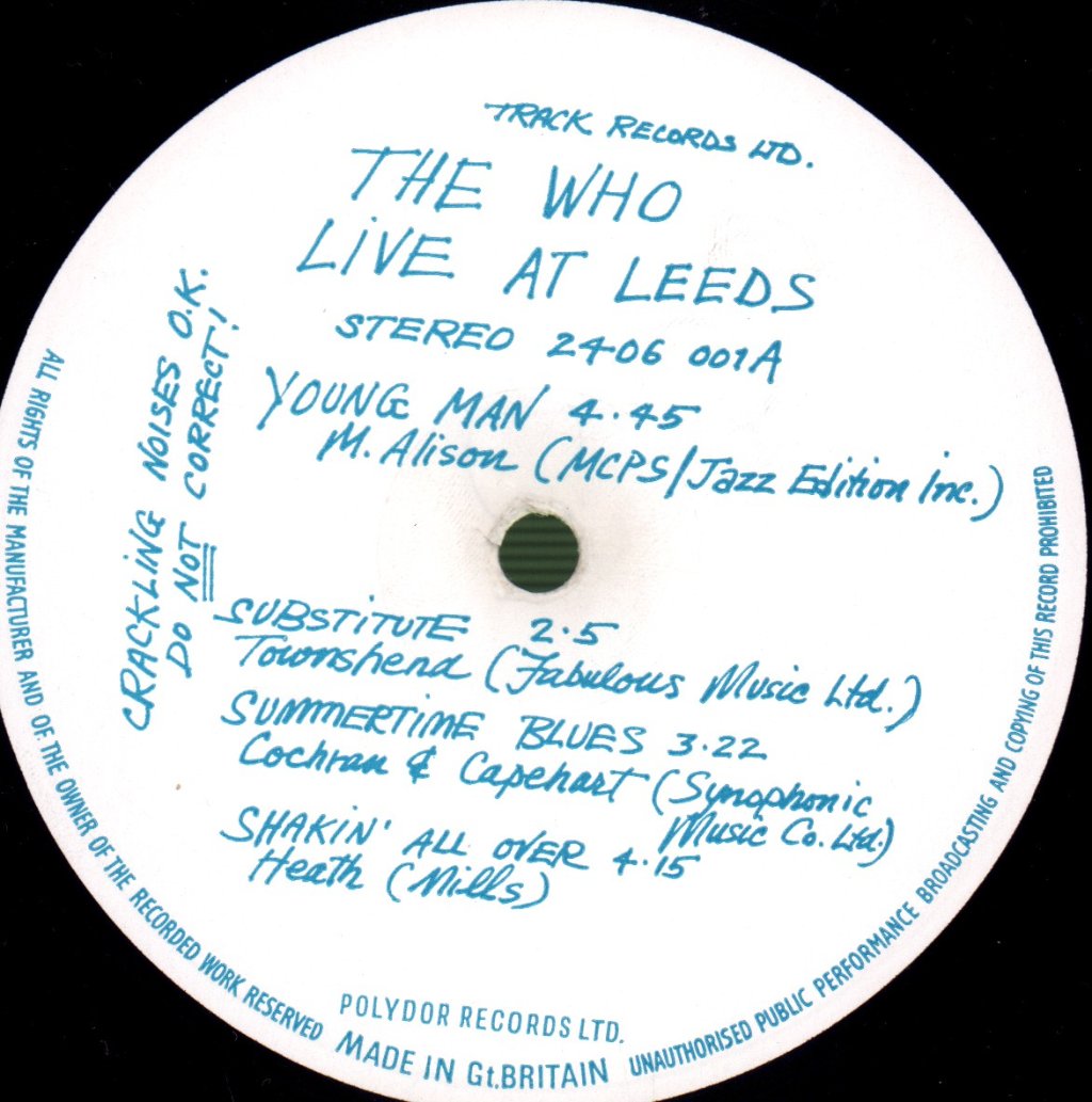 Who - Live At Leeds - Lp
