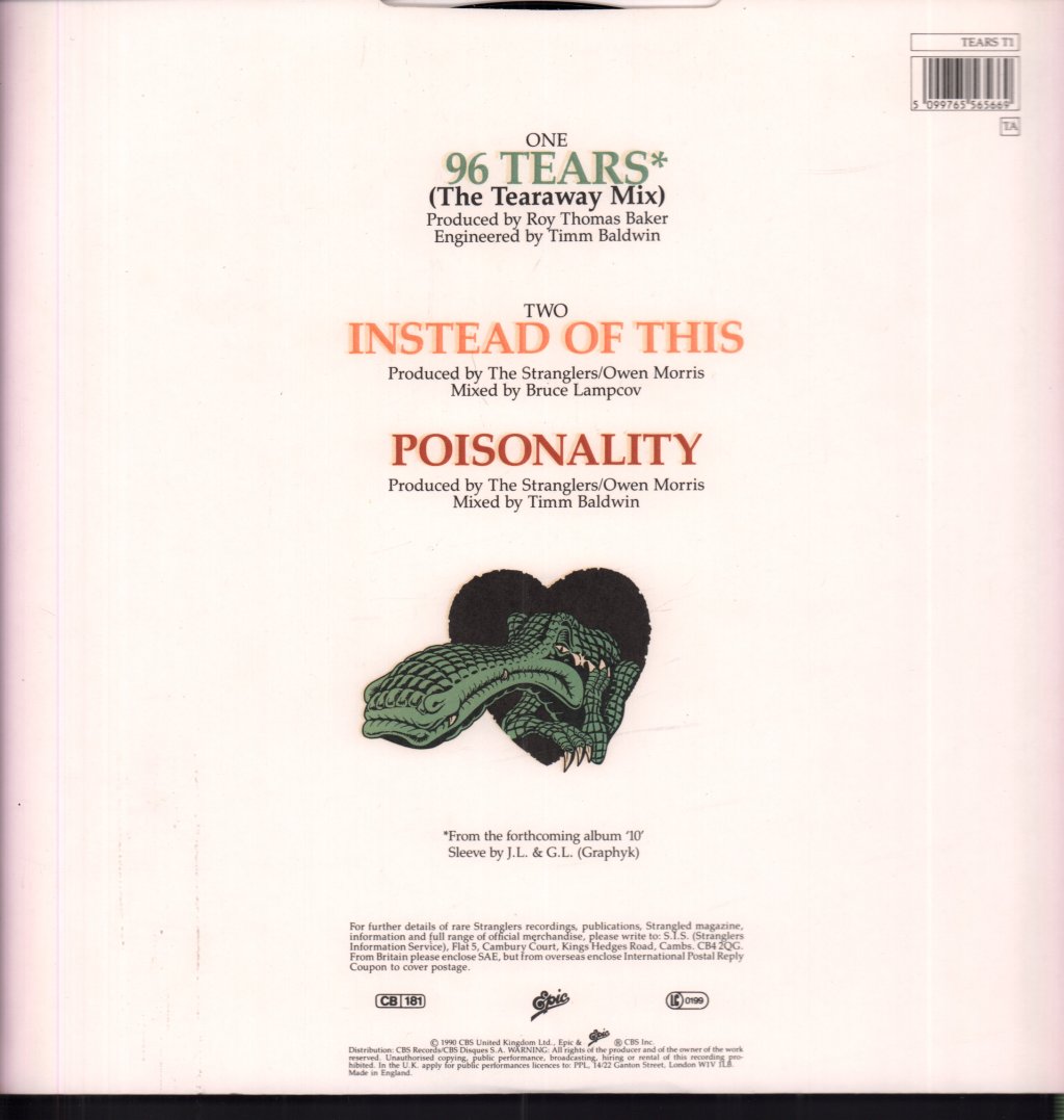Stranglers - 96 Tears - 12 Inch