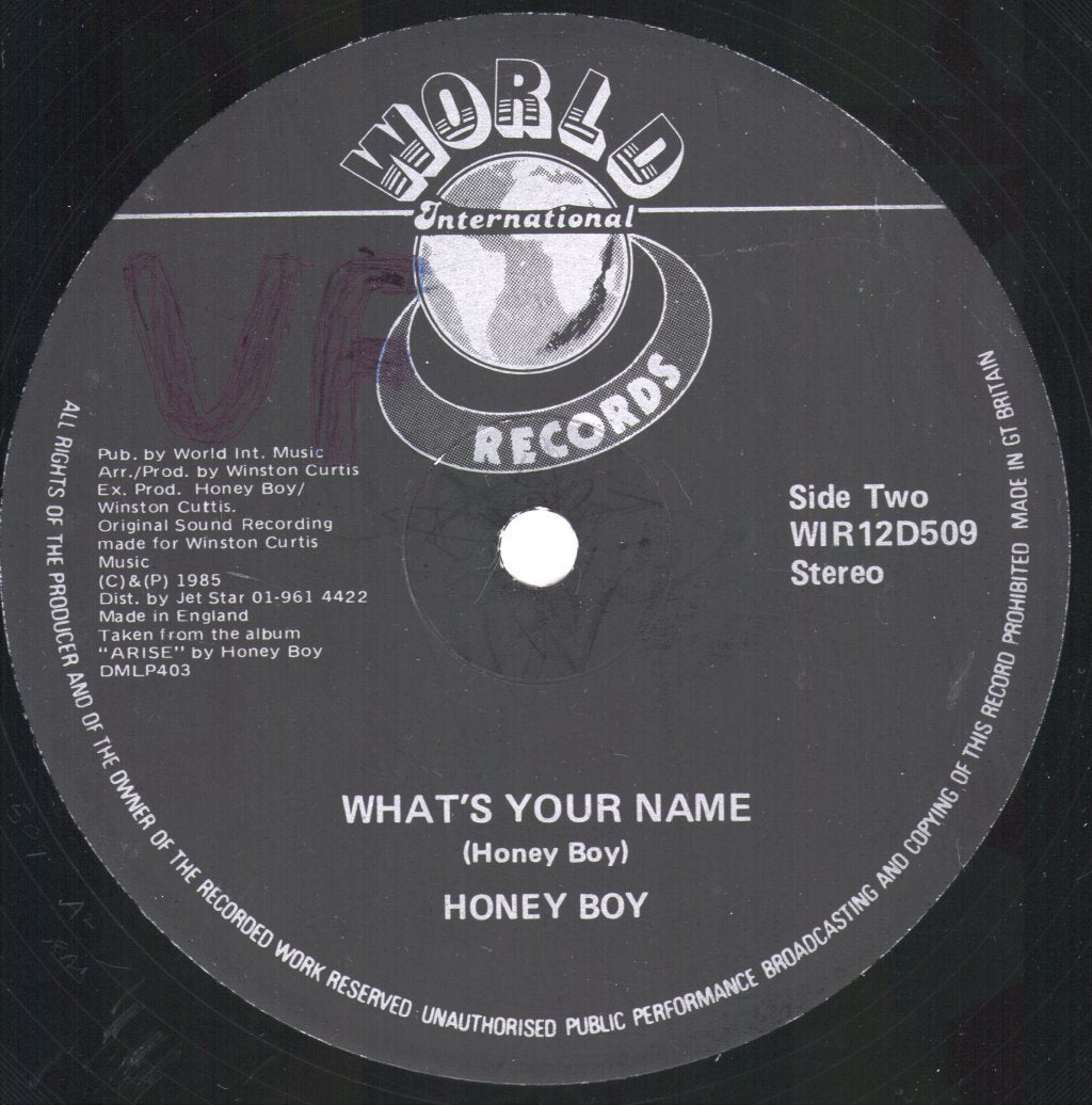 Honey Boy - Rock Me (Rock Me Baby) - 12 Inch