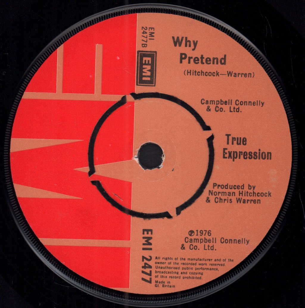 True Expression - Head Over Heels In Love - 7 Inch