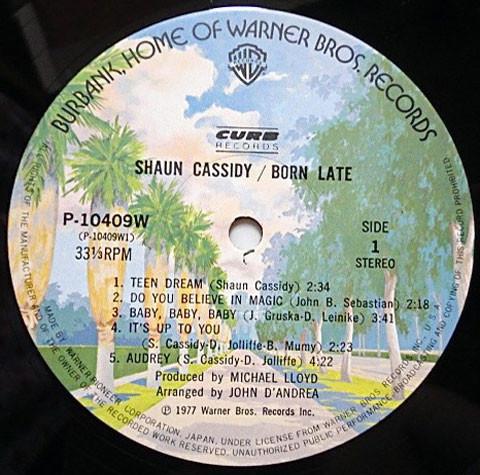 Shaun Cassidy - Born Late - Lp