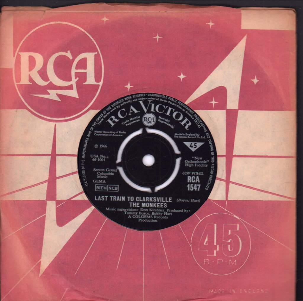 Monkees - Last Train To Clarksville - 7 Inch