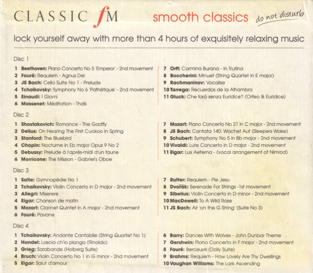 Various Artists - Smooth Classics - Do Not Disturb - Cd Set
