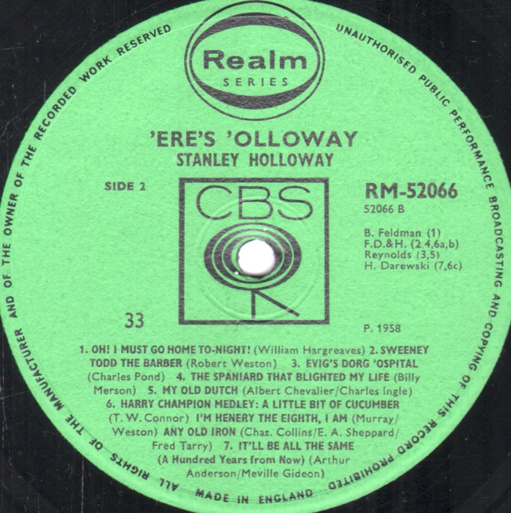 Stanley Holloway - ’Ere’s ’Olloway - Lp