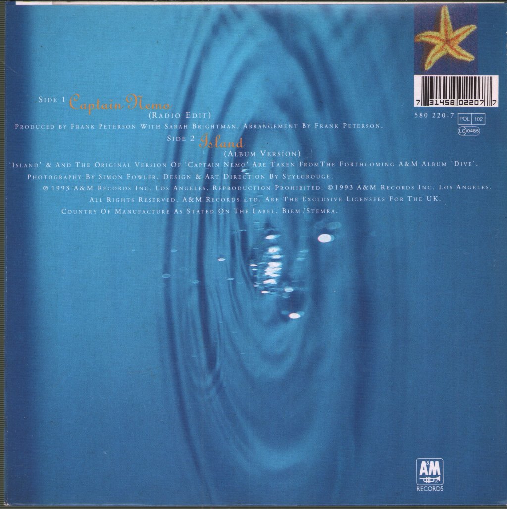 Sarah Brightman - Captain Nemo - 7 Inch