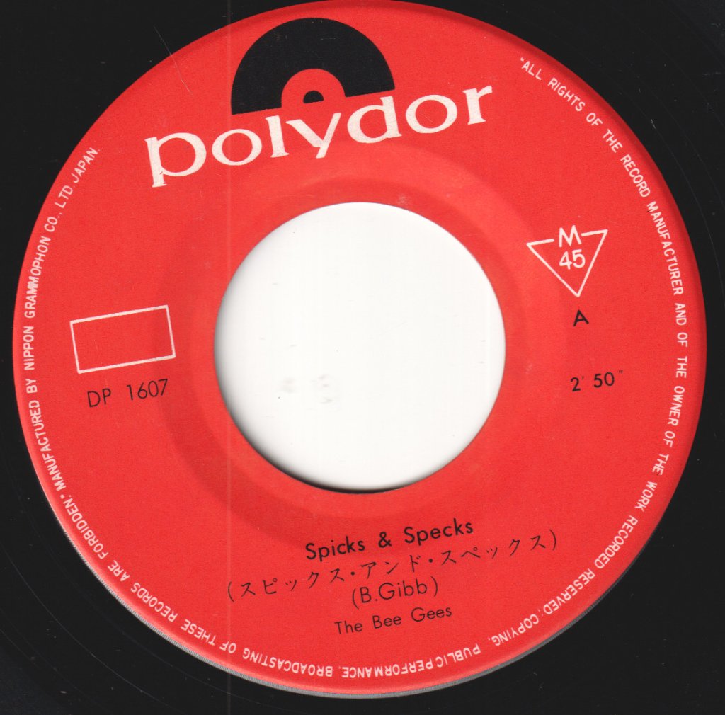 Bee Gees - Spicks & Specks - 7 Inch