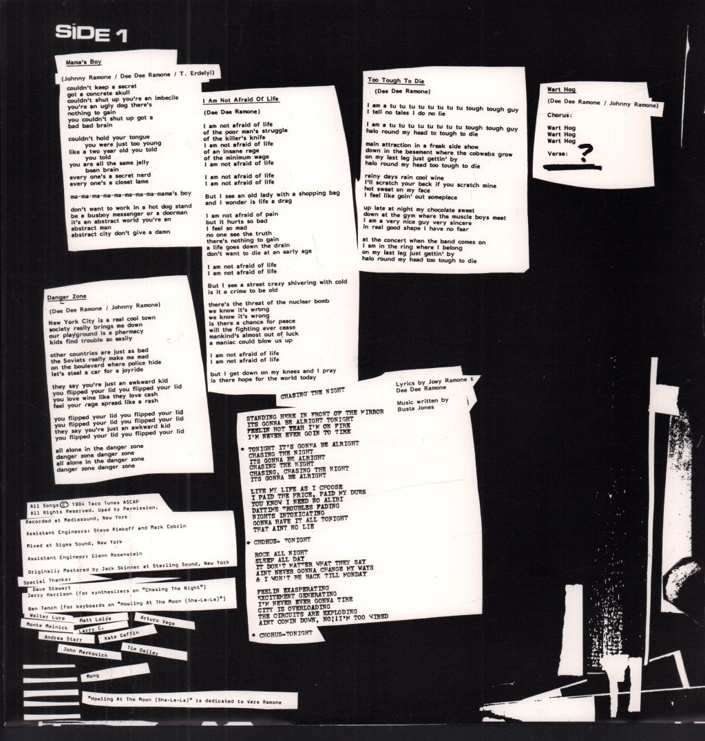 Ramones - Too Tough To Die - Lp
