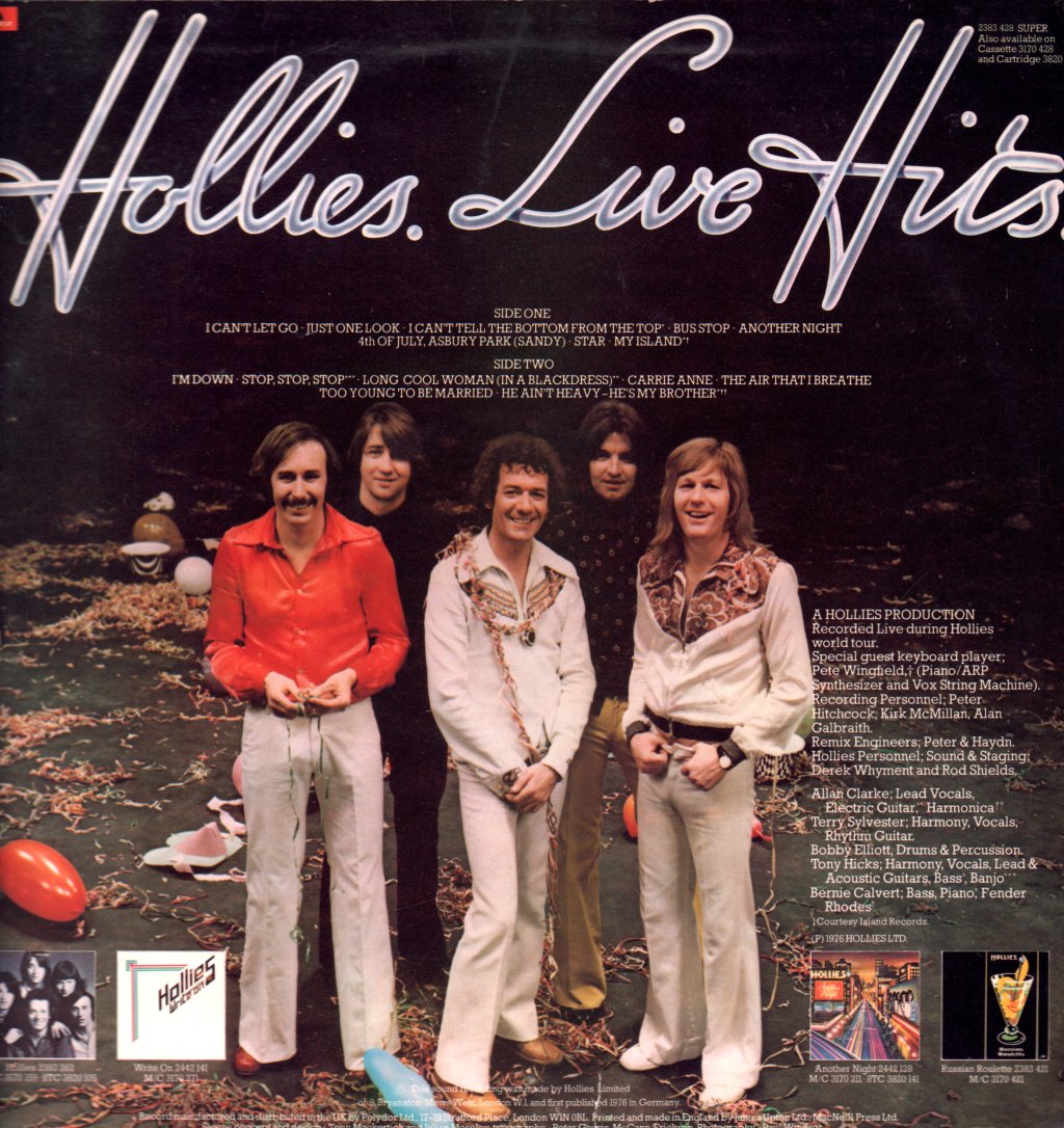 Hollies - Live Hits - Lp