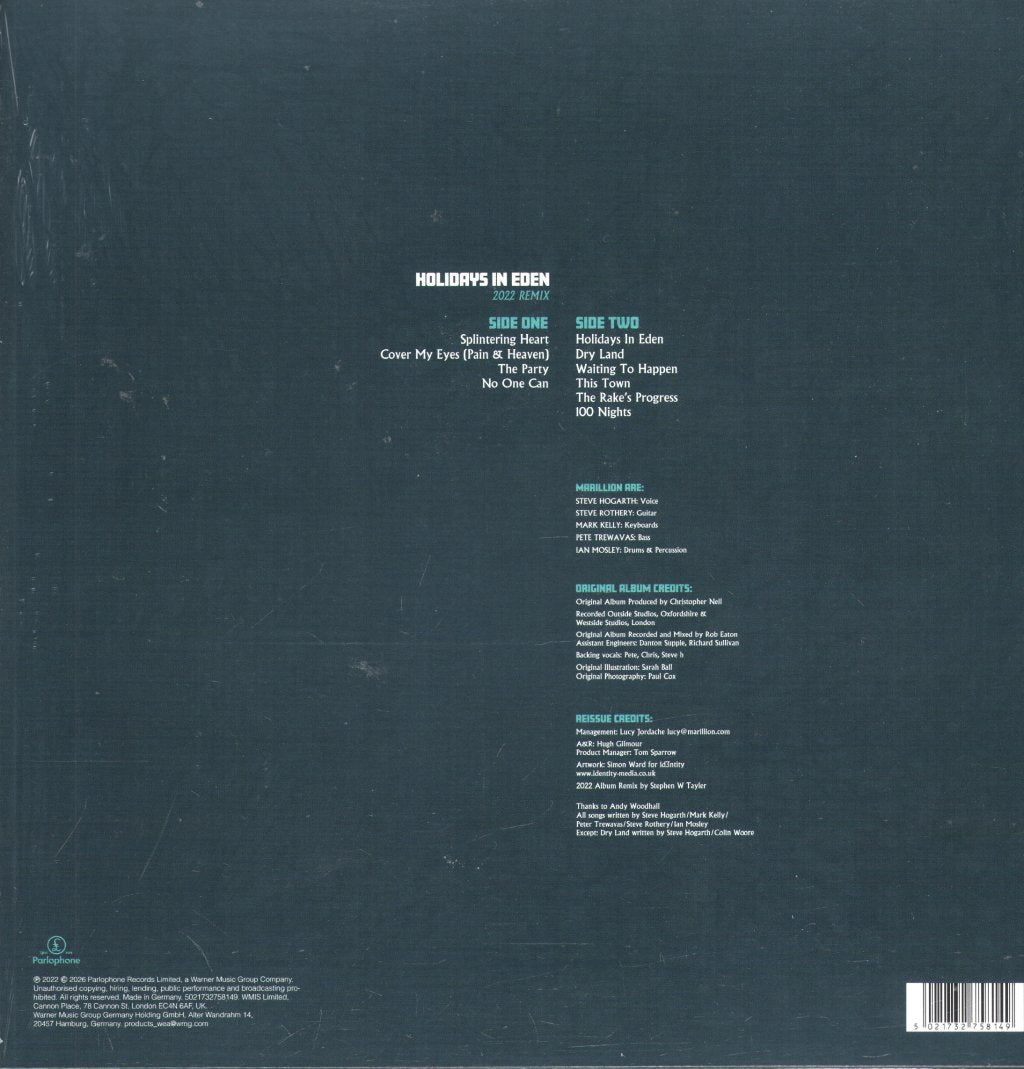 Marillion - Holidays In Eden - Lp