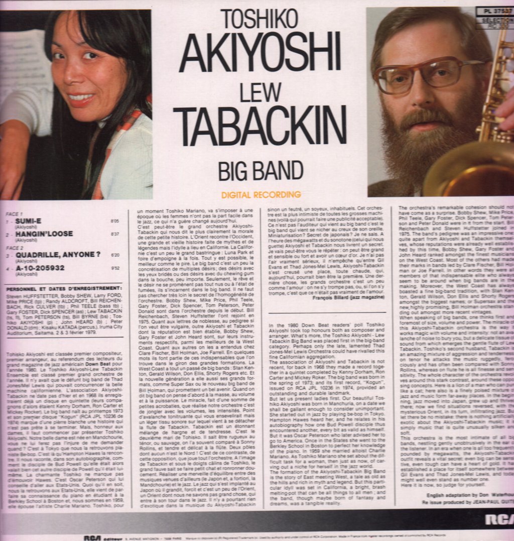 Toshiko Akiyoshi-Lew Tabackin Big Band - Sumi-E - Lp