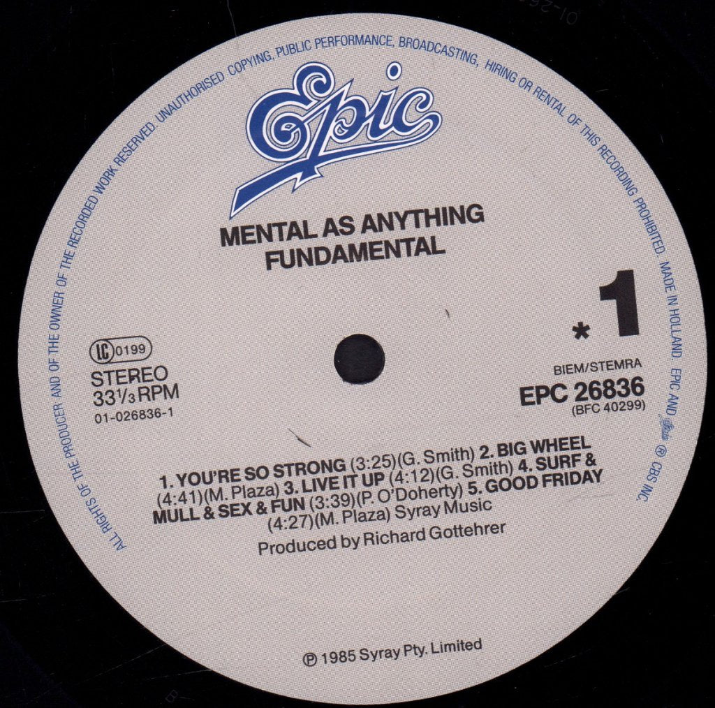 Mental As Anything - Fundamental - Lp