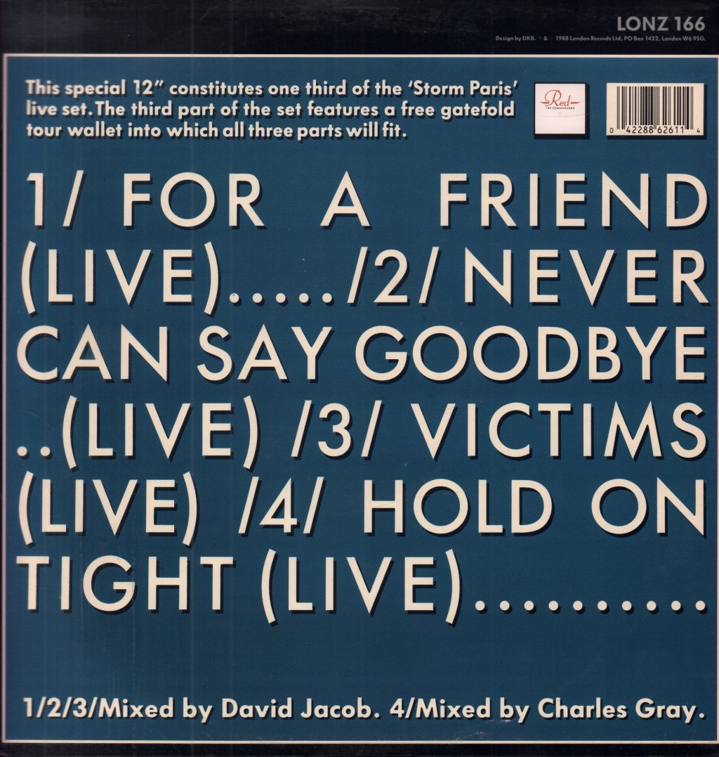 Communards - For A Friend - 12 Inch