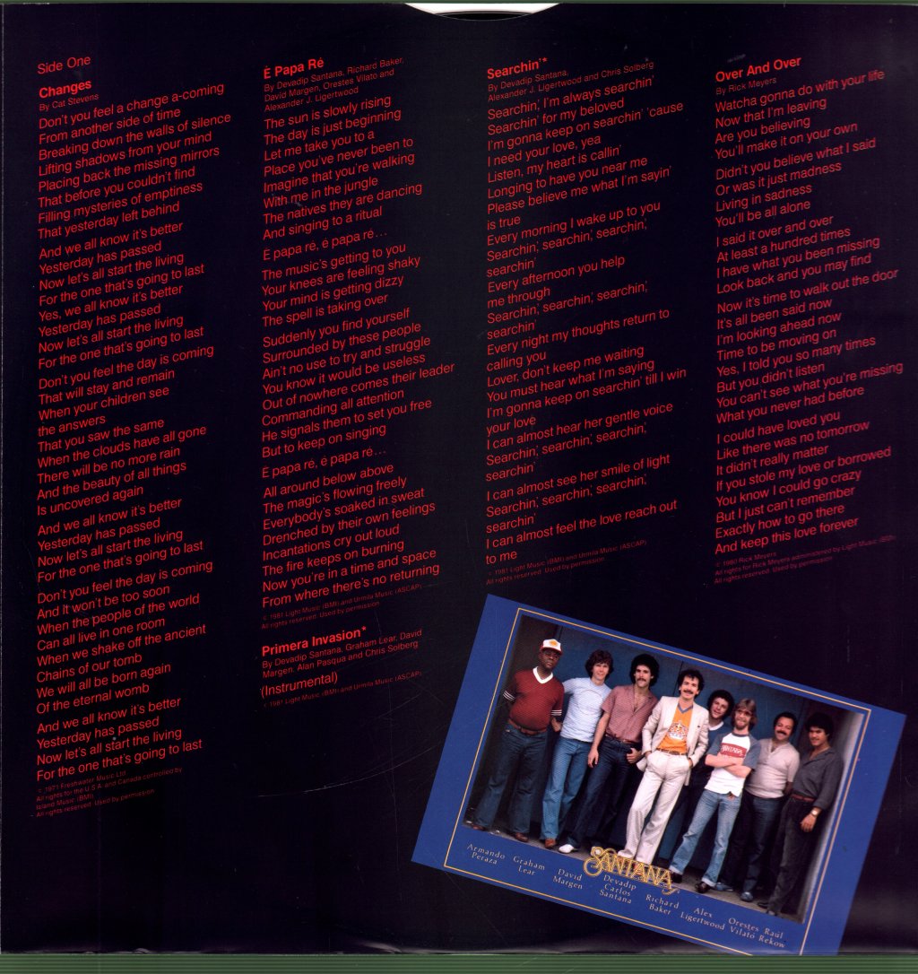 Santana - Zebop! - Lp