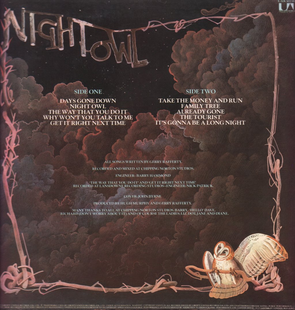 Gerry Rafferty - Night Owl - Lp