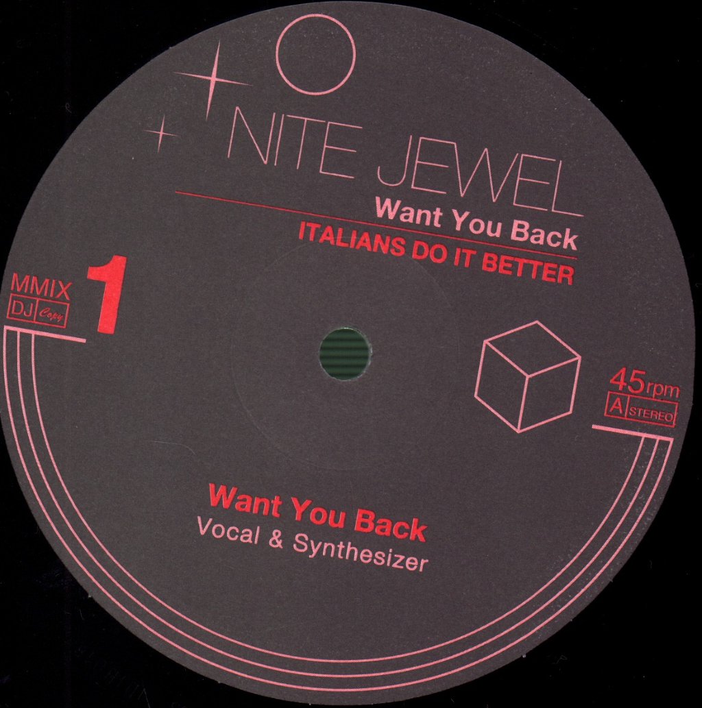 Nite Jewel - Want You Back - 12 Inch