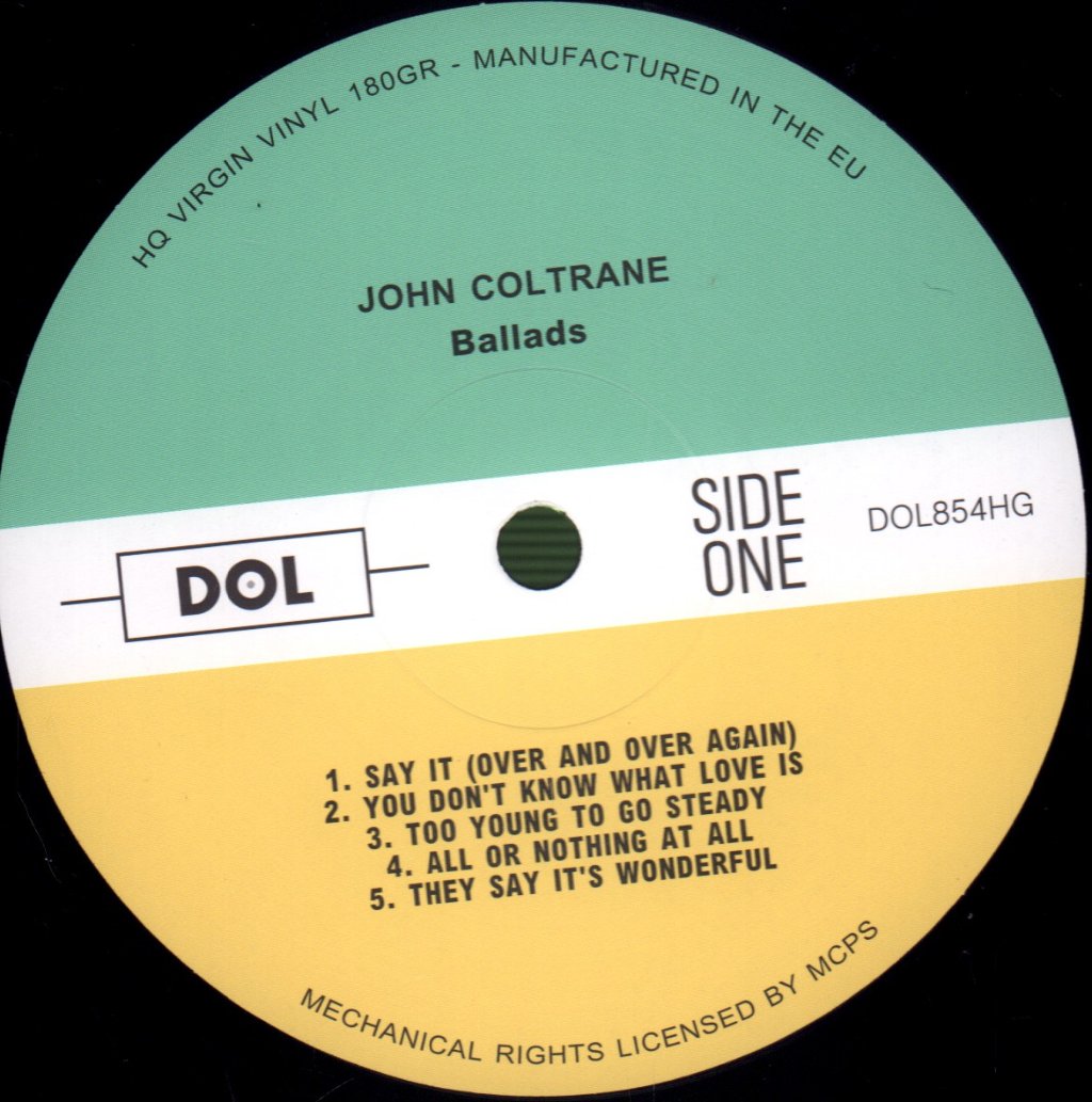 John Coltrane Quartet - Ballads - Lp
