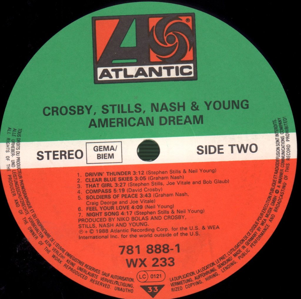 Crosby, Stills, Nash & Young - American Dream - Lp