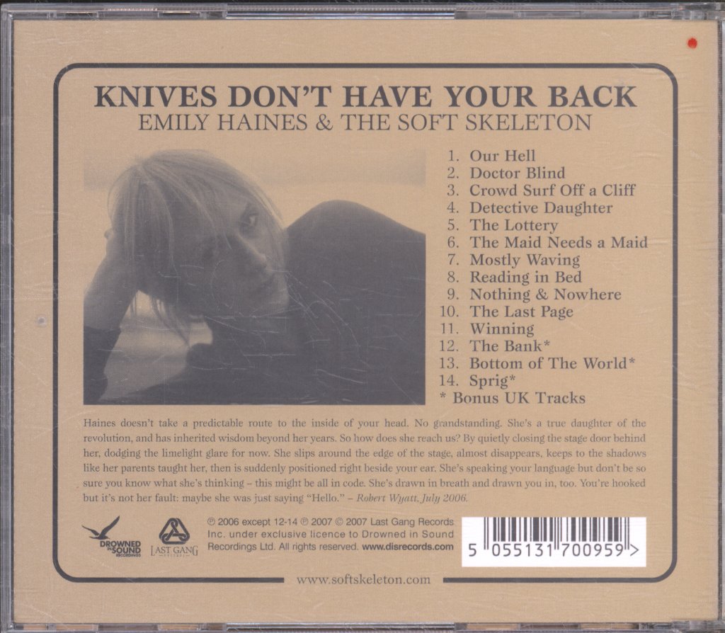 Emily Haines And The Soft Skeleton - Knives Don't Have Your Back - Cd