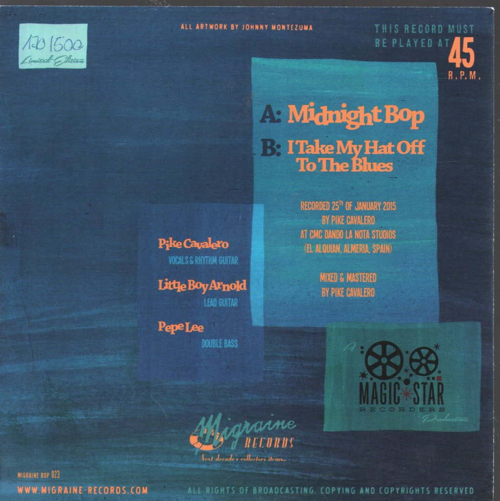 True Blue Trio - Midnight Bop - 7 Inch