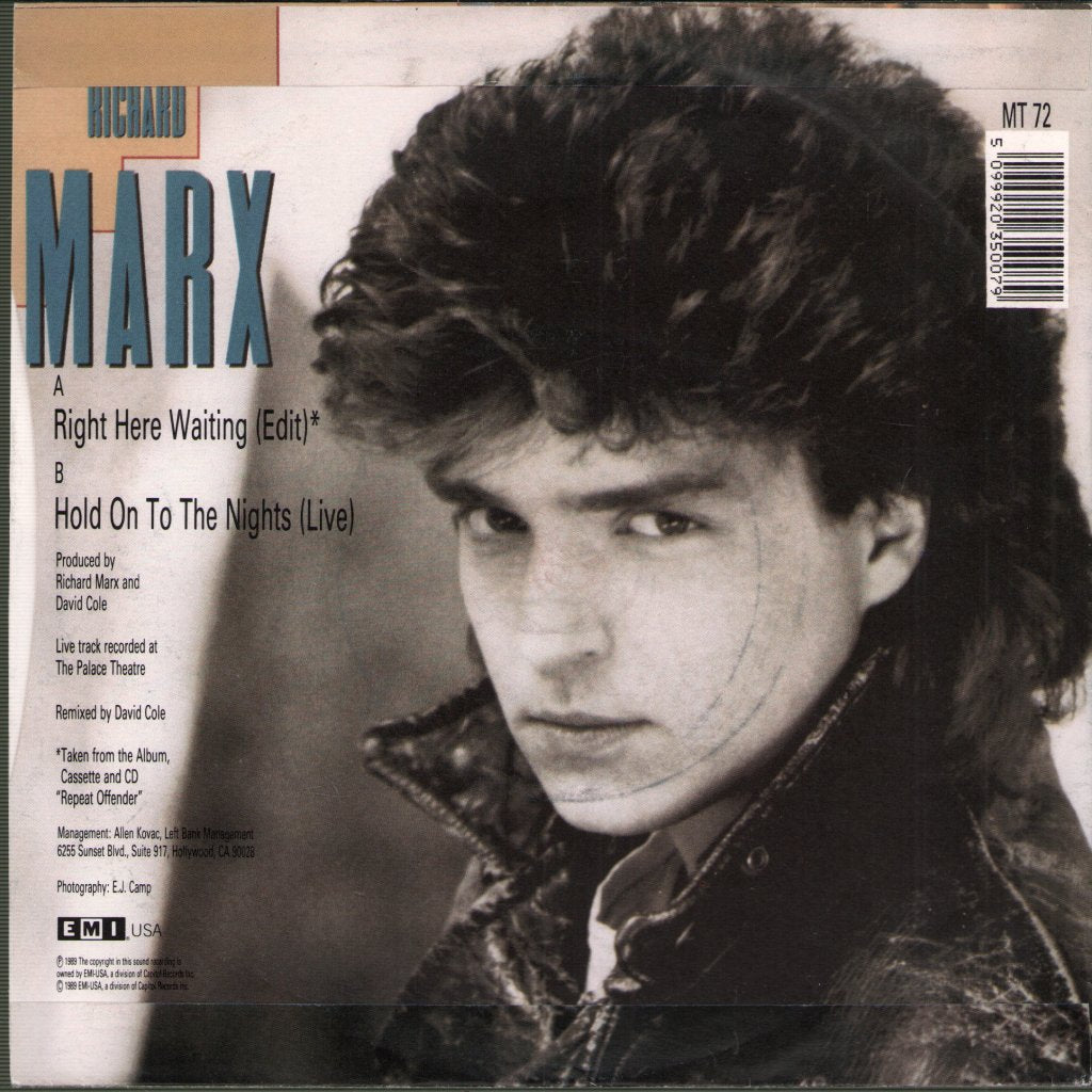 Richard Marx - Right Here Waiting - 7 Inch