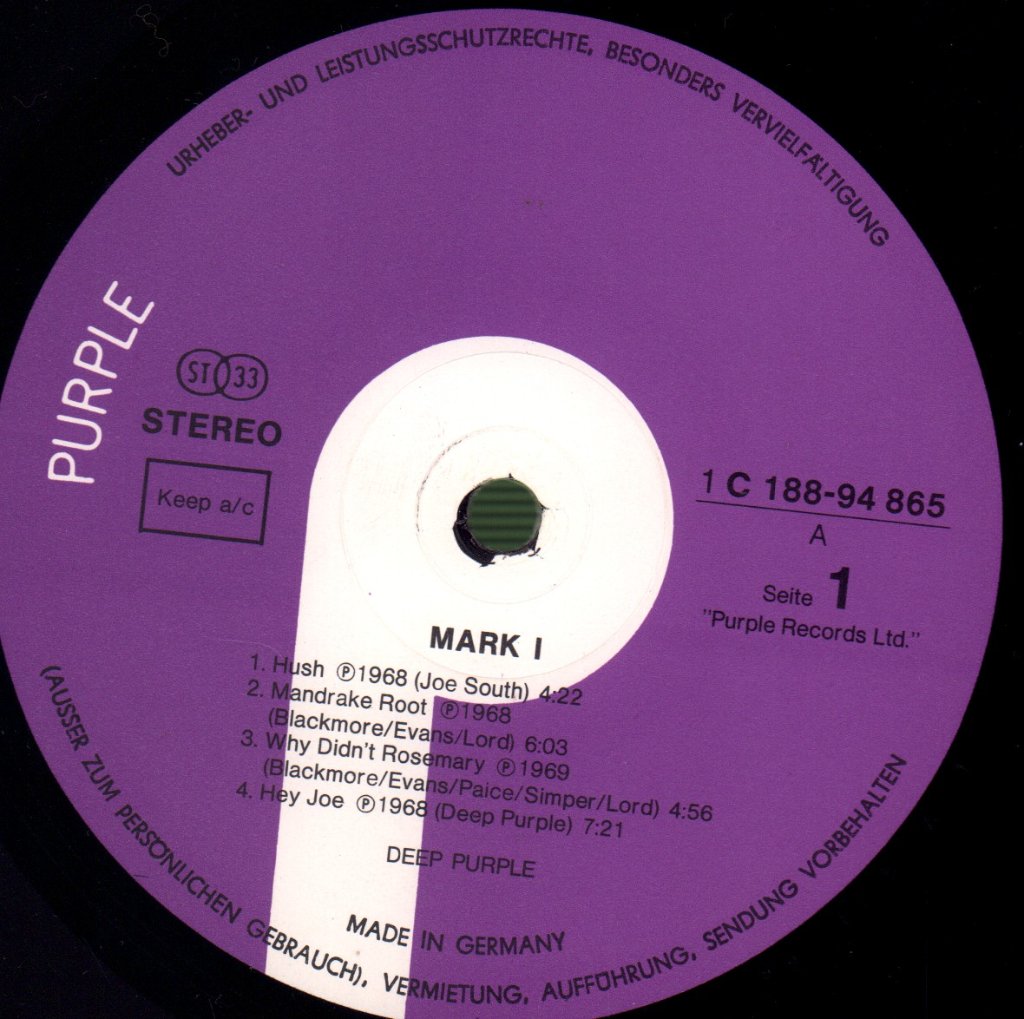 Deep Purple - Mark I and II - Double Lp