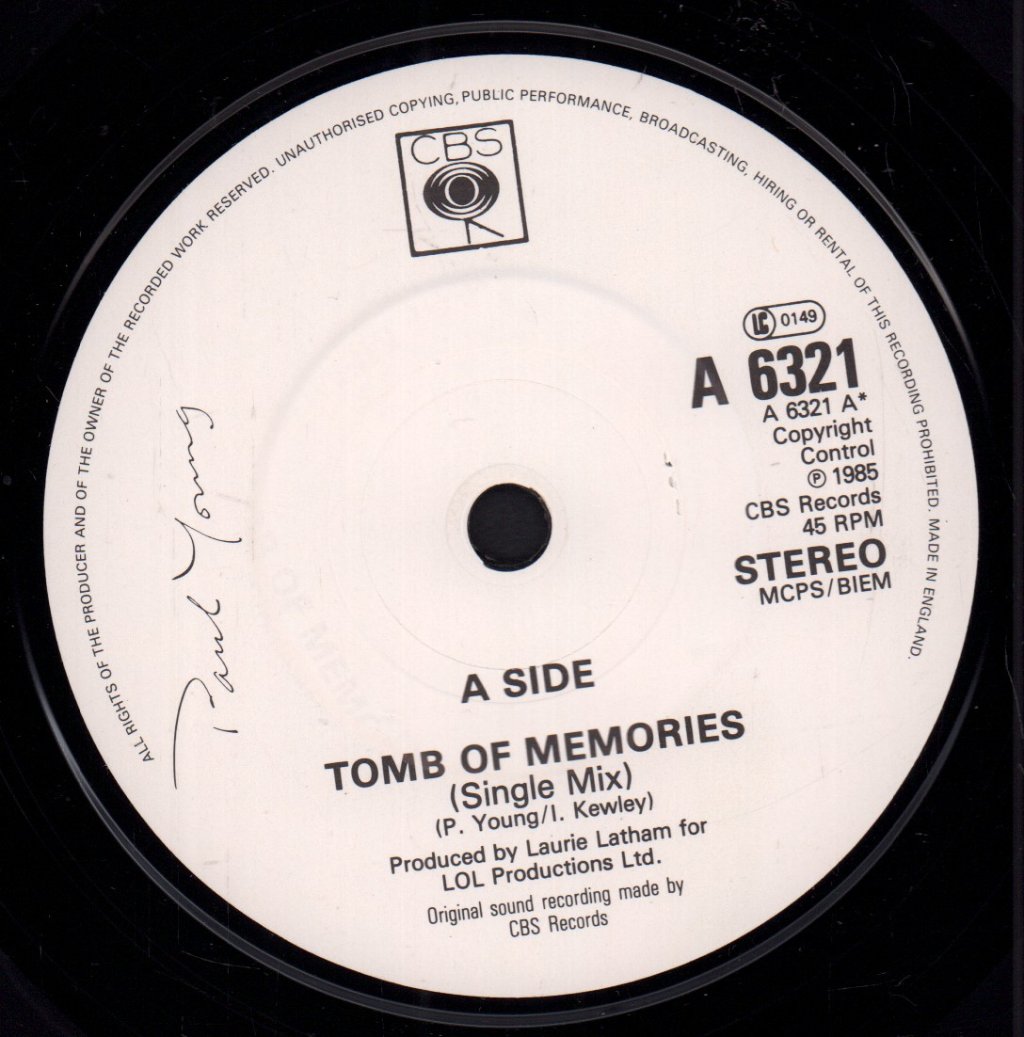 Paul Young - Tomb Of Memories - Double 7 Inch