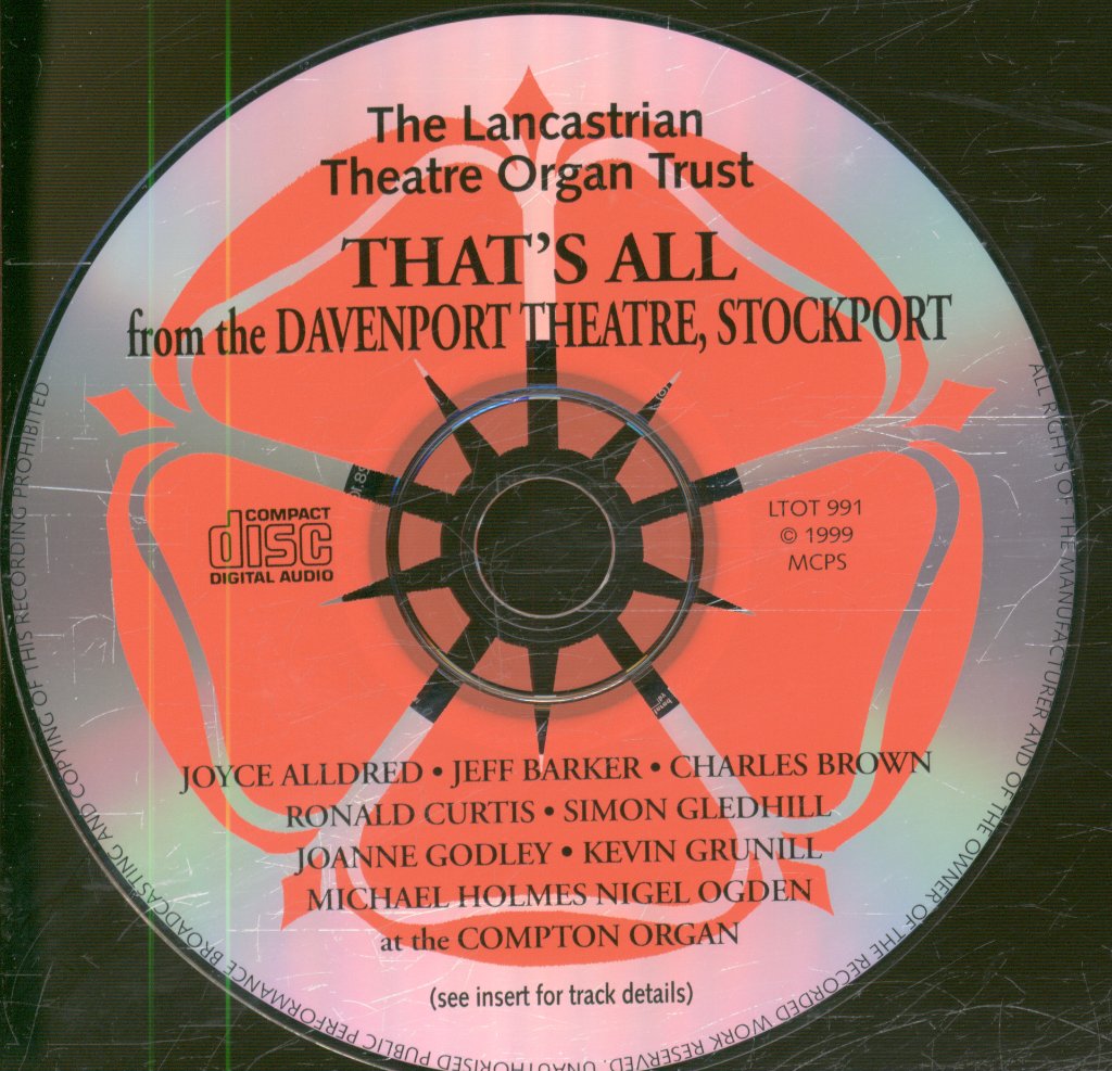 Various Artists - That's All From The Compton Cinema Organ - Cd