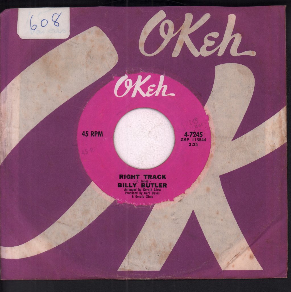 Billy Butler - Right Track - 7 Inch