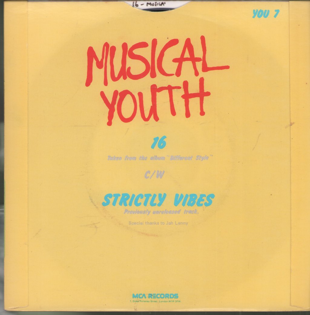 Musical Youth - 16 - 7 Inch