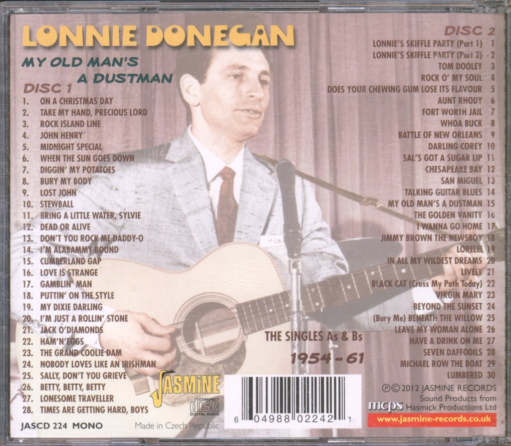 Lonnie Donegan - My Old Ma's A Dustman The Singles A & B's 1954 - 61 - Double Cd