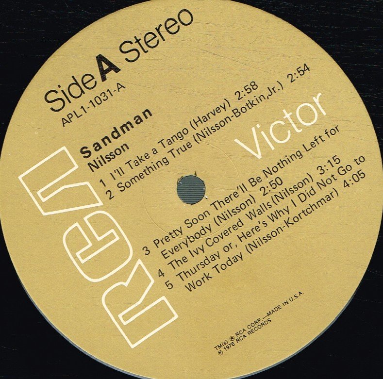 Harry Nilsson - Sandman - Lp