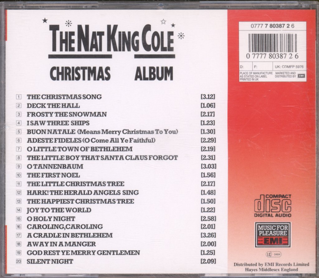 Nat King Cole - Nat King Cole Christmas Album - Cd