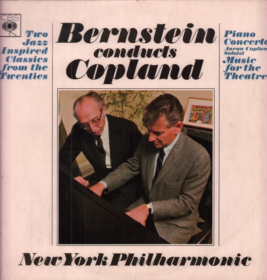 leonard Bernstein Conducts Copland New York Philharmonic - Piano Concerto Music For The Theatre - Lp