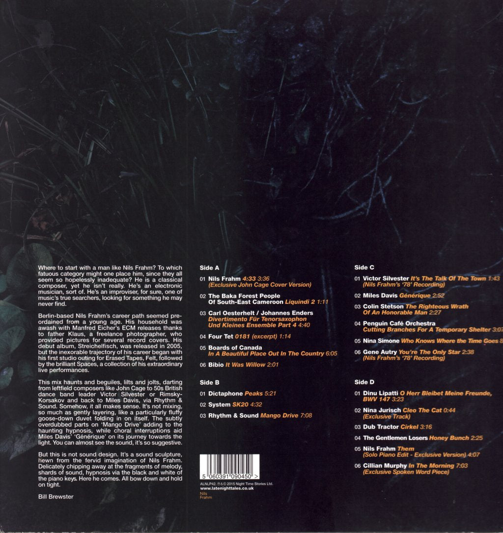 Nils Frahm - LateNightTales - Double Lp