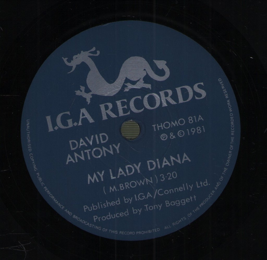 David Antony - My Lady Diana - 7 Inch