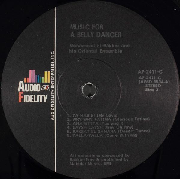 Mohammed El-Bakkar & His Oriental Ensemble - Music For A Belly Dancer - Double Lp