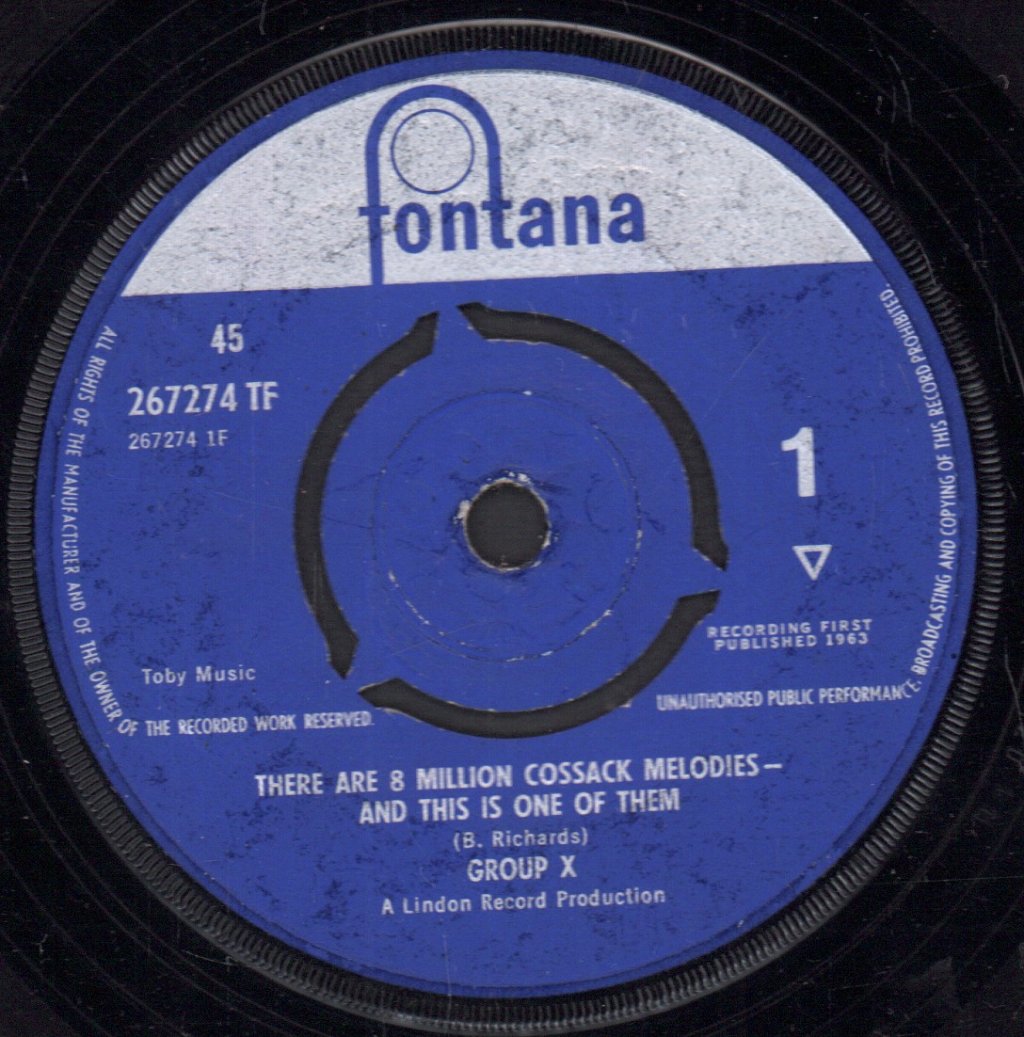 Group X - There Are 8 Million Cossack Melodies - 7 Inch